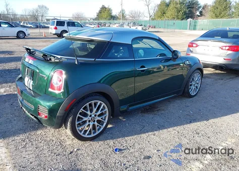 2013 Mini Coupe Cooper S from USA, damaged, VIN WMWSX3C5XDT772570